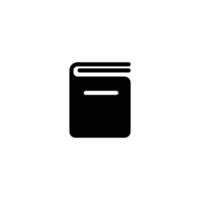 book icon. solid icon vector