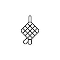 the diamond icon. outline icon vector