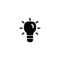 light icon. solid icon vector