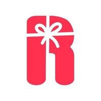 Initial R Gift Logo vector