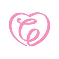 Initial G Love Ribbon Logo vector