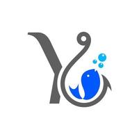 Initial Y Hook Logo vector