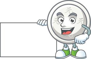 Chinese silver coin cartoon character style vector