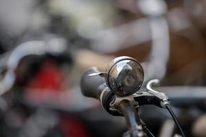 old bicycle bell in cambridge great britain photo