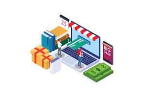 Modern Isometric Activity Online shopping concept with character, Suitable  for Diagrams, Infographics, Game Asset, And Other Graphic Related Assets  20413281 Vector Art at Vecteezy