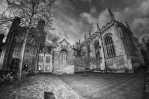 trinity college cambridge sunset view photo