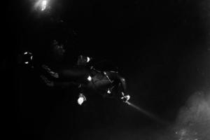 cenotes cave diving in the pit photo