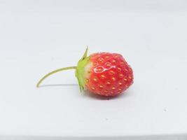 fresas sobre un fondo blanco foto