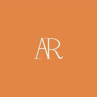 minimalista y elegante Arkansas letra con serif estilo logo diseño vector. Perfecto para moda, cosmético, marca, y creativo estudio vector