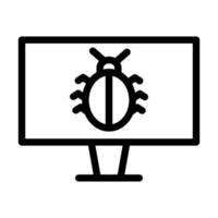 diseño de icono de virus vector