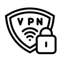 diseño de icono vpn vector