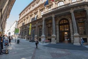 TURIN, ITALY - JUNE 17 2017 - Tourist visiting Egyptian museum photo