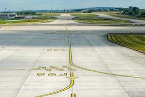 paris airport landing and loading cargo and passenger photo