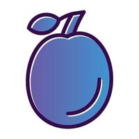 Plum Vector Icon Design