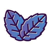 Herb Leaf Vector Icon Design