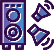 Loudspeaker Vector Icon Design