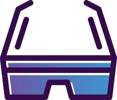 3d Glasses Vector Icon Design