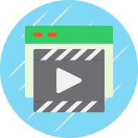 Film Advertising Vector Icon Design