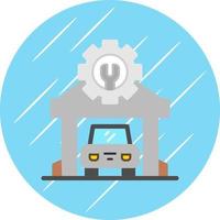 Mechanic Shop Vector Icon Design
