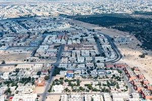 dubai town aerial view panorama photo