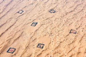 desert arabic settlement aerial view landscape photo
