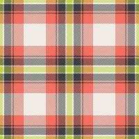 Plaid seamless pattern. Check fabric texture. Vector textile print.