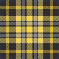 Plaid check pattern. Seamless fabric texture. Tartan textile print. vector