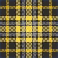 Plaid check pattern. Seamless fabric texture. Tartan textile print. vector