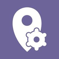 Location Settings Vector Icon