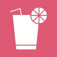 Unique Lemon Juice Vector Icon