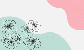 Free vector modern floral background with modern style