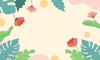 colorful Hand drawn flat design abstract background vector