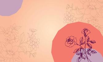 vector style decorative and modern look floral background