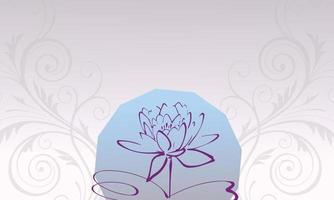 newly design vector style cool color flower background