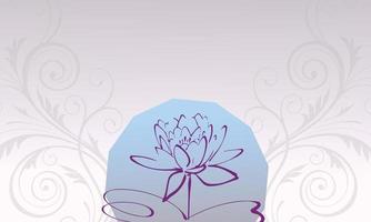 newly design vector style cool color flower background