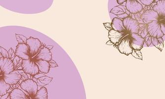 modern style vector style decorative floral background