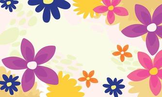 Beautiful colorful and decorative vector flower background