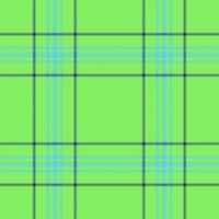 Plaid seamless pattern in green. Check fabric texture. Vector textile print.