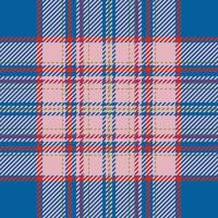Plaid check pattern. Seamless fabric texture. Tartan textile print. vector