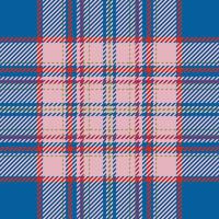 Plaid check pattern. Seamless fabric texture. Tartan textile print. vector