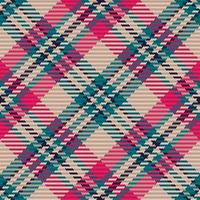 Seamless pattern of scottish tartan plaid. Repeatable background with check fabric texture. Vector backdrop striped textile print.