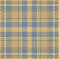 Plaid check pattern. Seamless fabric texture. Tartan textile print. vector