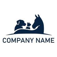 Creative logo design. Horse, Dog, Cat vector