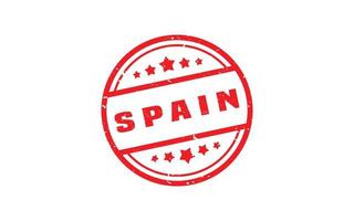 SPAIN stamp rubber with grunge style on white background vector