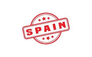 SPAIN stamp rubber with grunge style on white background vector