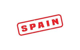 SPAIN stamp rubber with grunge style on white background vector