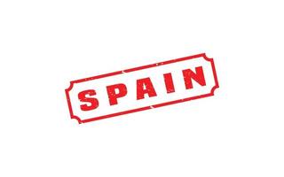 SPAIN stamp rubber with grunge style on white background vector