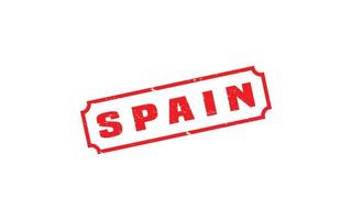 SPAIN stamp rubber with grunge style on white background vector