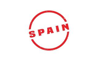 SPAIN stamp rubber with grunge style on white background vector