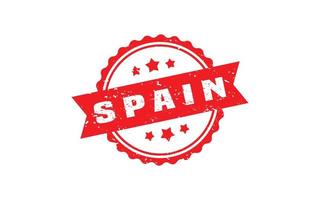 SPAIN stamp rubber with grunge style on white background vector